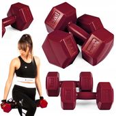 HANTLE hantelki CIĘŻARKI 2x4KG ZESTAW do ćwiczeń fitness BITUMICZNE