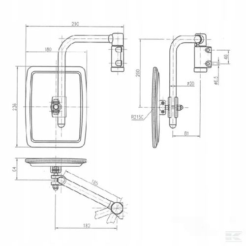 Lusterko Z Ramieniem, Lewe CA6590001 na Arena.pl