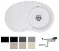 ZLEW ZLEWOZMYWAK GRANIT 8 kolorów 85x55 + SYFON