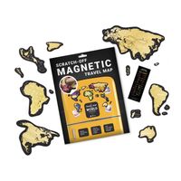 Mapa zdrapka magnetyczna "Travel Map™ Magnetic World" | 1DEA.me