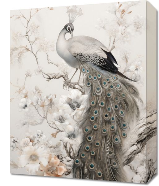 Obraz 40x50cm Pawia Gracja zdjęcie 1