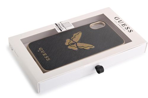GUESS SAFFIANO HARD CASE etui iPhone X - BLACK na Arena.pl