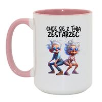 Duży Biało-Różowy 450 ml