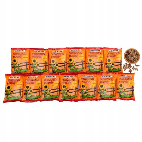 SŁONECZNIK PRAŻONY TURECKI MIRASOL 80G Z PRZYPRAWAMI 13 SZTUK na Arena.pl