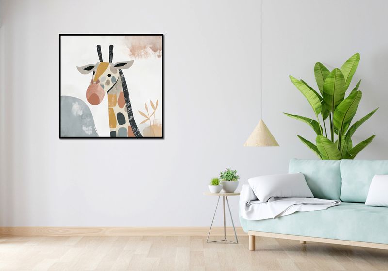 Plakat 90x90cm Żyrafa Bambino zdjęcie 4