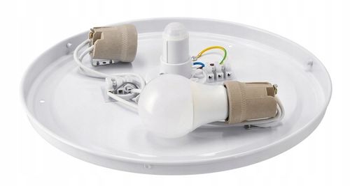 Plafon LED Lampa Sufitowa Z Czujnikiem Ruchu i Zmierzchu 2xE27 PIR na Arena.pl