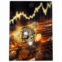 Obraz 70x50 bitcoin ekonomia giełda ekonomiczny