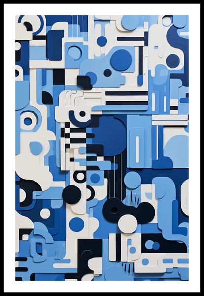 Plakat 53x81cm Niebieski Labirynt zdjęcie 3