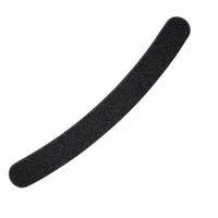 Pilnik do paznokci dwustronny 2-funkcyjny, banan czarny ergonomiczny kształt, gradacje 100/180