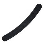 Pilnik do paznokci dwustronny 2-funkcyjny, banan czarny ergonomiczny kształt, gradacje 100/180