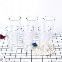 6 sztuk akrylowych szklanek 760 ml Bezbarwne