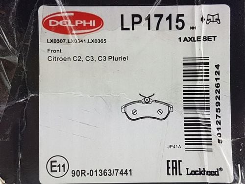 DELPHI KLOCKI HAMULCOWE PRZÓD LP1715 na Arena.pl