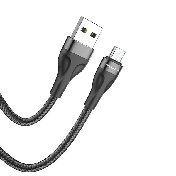 Borofone Kabel BX61 Source - USB na Micro USB - 2,4A 1 metr czarny zdjęcie 1