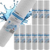 10x FILTR DO WODY WKŁAD filtrujący 10" SZNURKOWY 100 MIKRON USTM