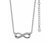 Rodowany srebrny naszyjnik gwiazd nieskończoność infinity  celebrytka srebro 925 Z0791N