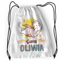 Plecak Sportowy Szkolny Dla Oliwii Córki Dziecka Z Nadrukiem Ze Zdjęciem