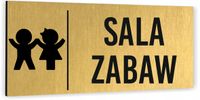 Tabliczka na drzwi sala zabaw Piktogram Tablica informacyjna Aluminium