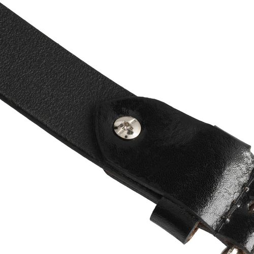 czarny pasek damski ze skóry naturalnej  - peterson 105 na Arena.pl