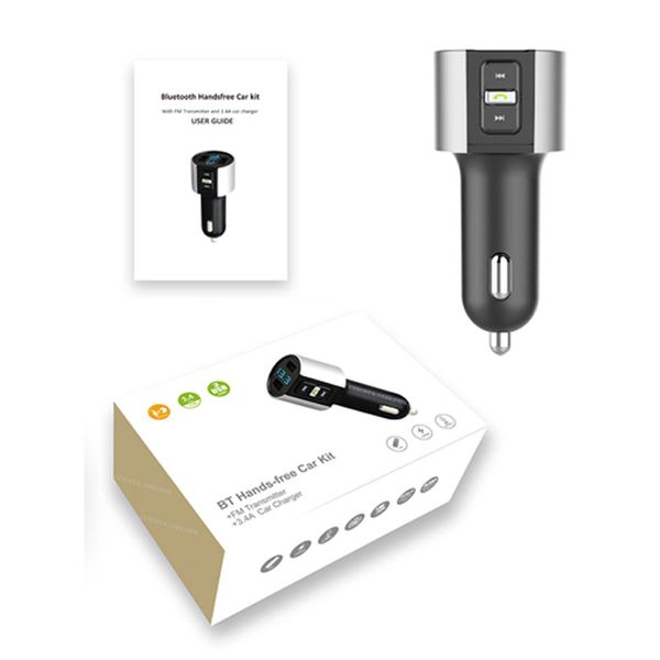 TRANSMITER FM ŁADOWARKA BLUETOOTH 3.4A 2X USB SAMOCHODOWA zdjęcie 5