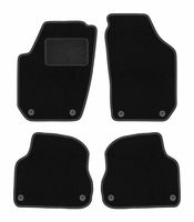 Dywaniki welurowe do: Skoda Fabia II 2007-2014 hatchback, kombi czarne
