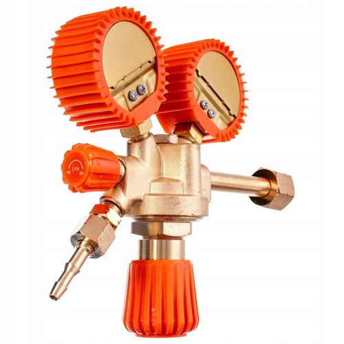 Reduktor Butlowy Propan Butan do Gazu LPG 2x Manometr Długa Rurka Dolotowa na Arena.pl