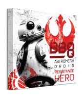 Gwiezdne Wojny Star Wars: The Last Jedi (BB-8 Resistance Hero) - obraz na płótnie 40x40 cm