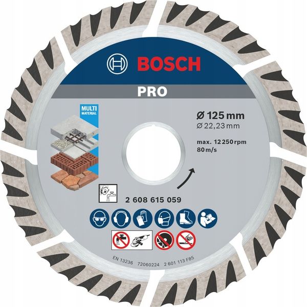 BOSCH TARCZA DIAMENTOWA 125mm UNI BETON CEGŁA TYNK zdjęcie 5