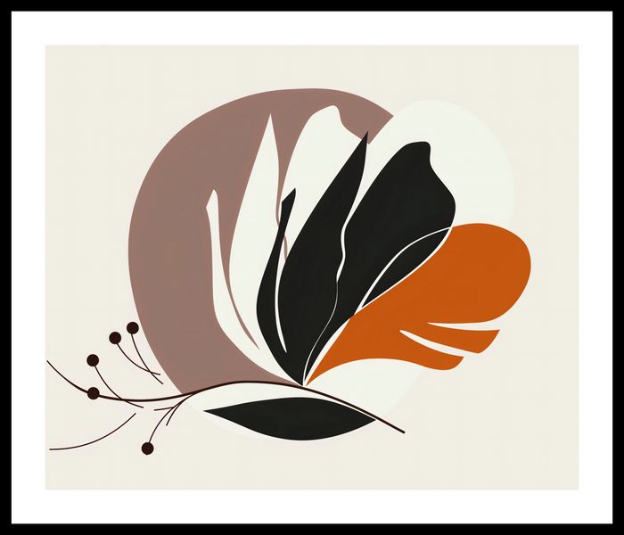 Plakat 60x50cm Elegancja Roślinna zdjęcie 3