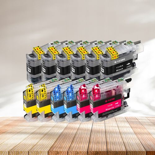 12x TUSZ DO BROTHER DCP-J152W DCP-J132W DCP-J552DW LC123 XL na Arena.pl