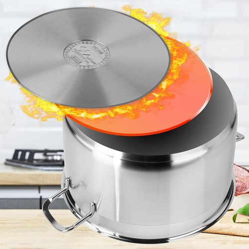 Garnek stalowy z pokrywką ANETT 26 cm, 8,2 l na Arena.pl