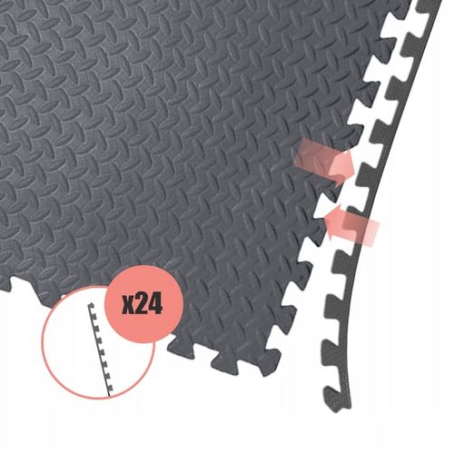 MATA PUZZLE POD SPRZĘT DO ĆWICZEŃ 12 SZT 4,32m2 OCHRONNA PODŁOGA NA SIŁOWNI na Arena.pl