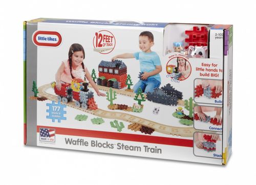 Klocki Waffle Blocks Pociąg parowy na Arena.pl