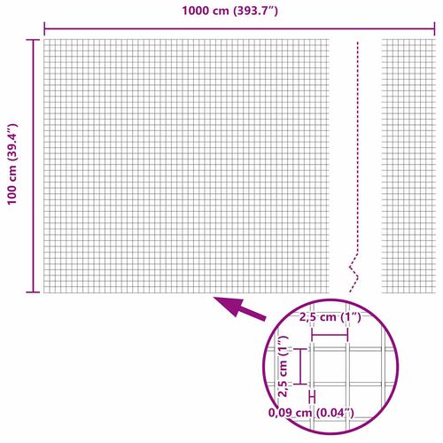 Ogrodzenie z słupkami Zielony 1 x 10 m Stal na Arena.pl