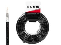 Przewód koncentryczny RG6U CU 1,02 96x ekran żelowany czarny