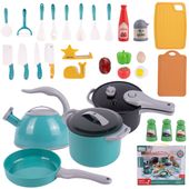 Zestaw Kuchenny Garnki Naczynia Kuchnia dla Dzieci Akcesoria 33el
