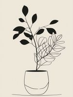 Plakat 30x40cm Prostota Doniczki