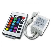 STEROWNIK LED RGB IR 72W 6A PILOT 24 PRZYCISKI ZASIĘG 8M