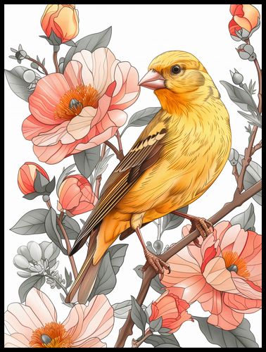 Plakat 60x80cm Wiosenny Śpiewaczek na Arena.pl