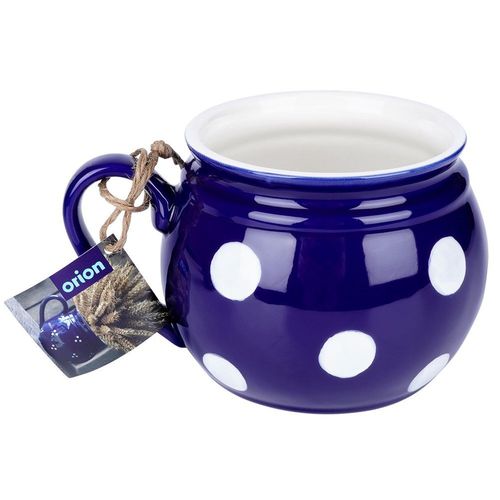 Kubek ceramiczny niebieski w grochy 850 ml na Arena.pl