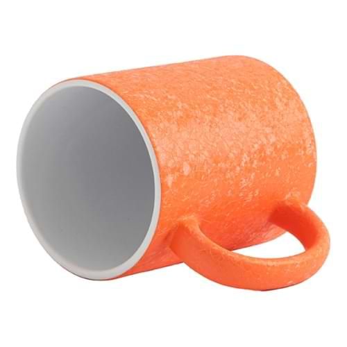 Kubek 325 ml z efektem spękanej powierzchni do sublimacji - pomarańczowy na Arena.pl
