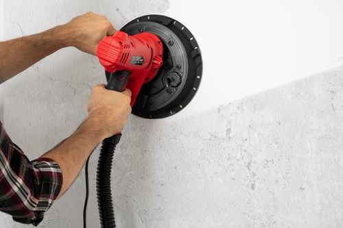 SZLIFIERKA DO GIPSU GŁADZI TYNKÓW TYNKU LED PRO Z ODSYSANIEM PYŁU na Arena.pl