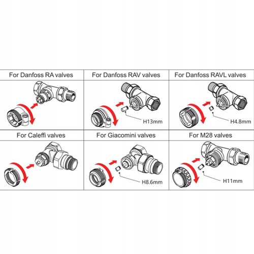 Głowica termostatyczna GTZ07 ZigBee TUYA Smart Life Termostat Grzejnikowy na Arena.pl
