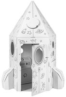 Rakieta z tektury niezwykła kreatywna do malowania kartonowa Tektorado