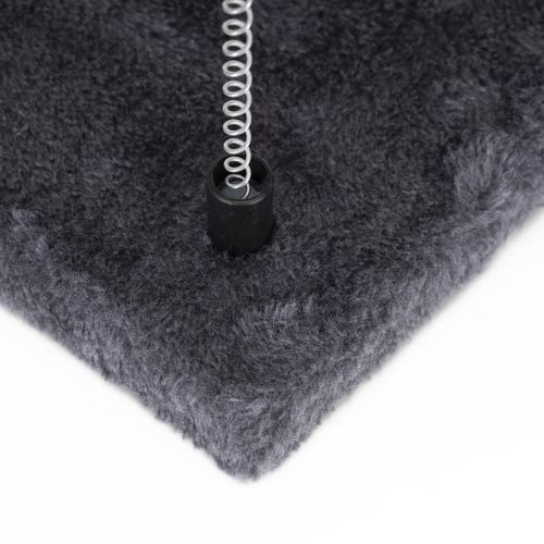 Drapak dla kota, dwa poziomy, legowisko z drabinką i sizalem do drapania, grafitowy na Arena.pl