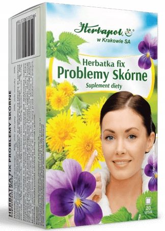 Herbatka Fix Problemy Skórne Herbapol 20x1,5g zdjęcie 1
