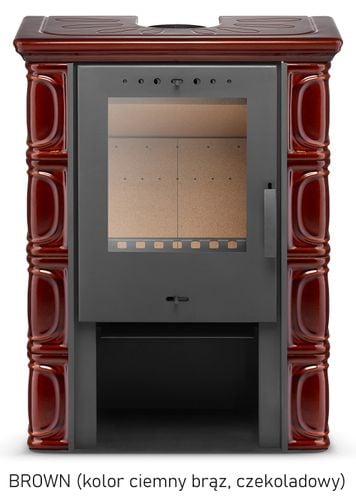 PIEC KAFLOWY kominek koza stalowy wkład ELDUR OLIVE na Arena.pl