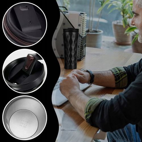 Kubek Termiczny na kawę herbatę duży 500ML butelka termos napój na Arena.pl