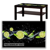 BLAT SZKLANY IKEA LACK Limonki z Twoim napisem 90x55cm 024a