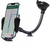 Uchwyt na Telefon do Samochodu Długi Mocny na Kokpit Szybę Holder