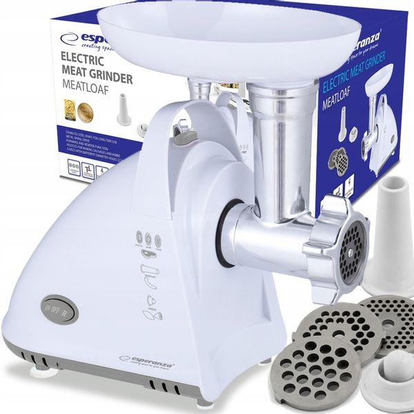 ELEKTRYCZNA MASZYNKA DO MIELENIA MIĘSA MOCNA 2000W 3 SITA DYSZA DO KIEŁBASY zdjęcie 13